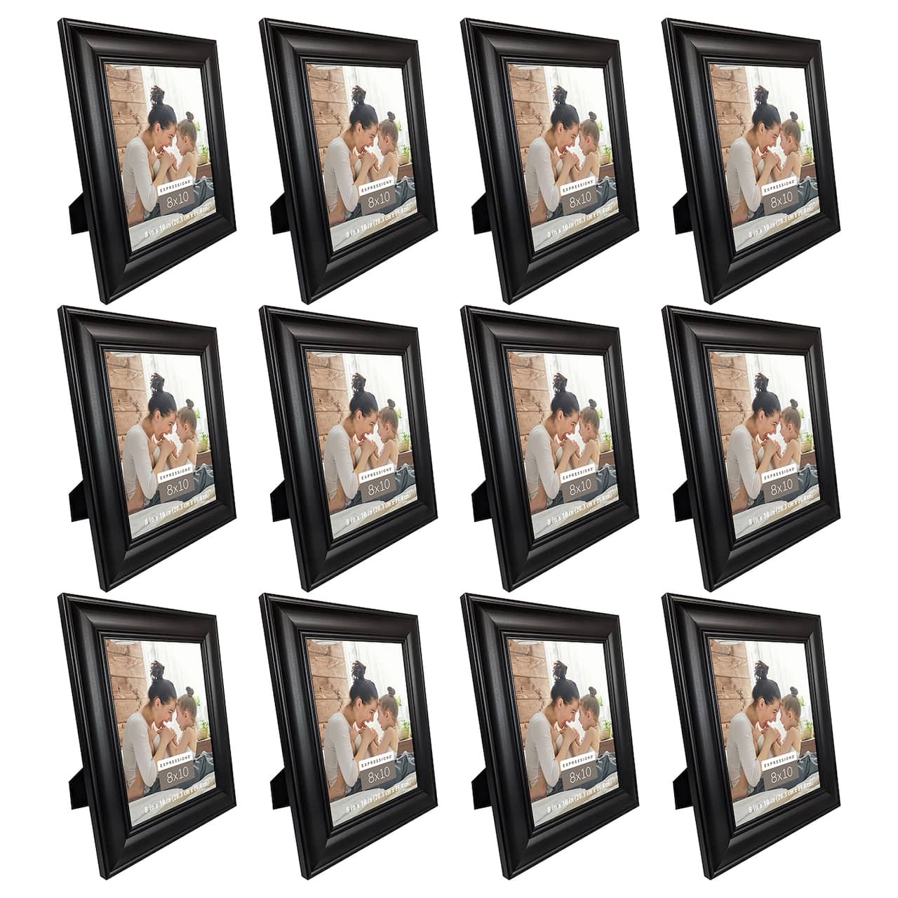 12 Pack: Black 8" x 10" Inner Ridge Frame Expressions™ by Studio Décor®